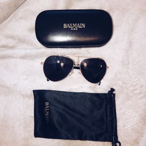 Balmain Sunglasses Aviators with 2 cases